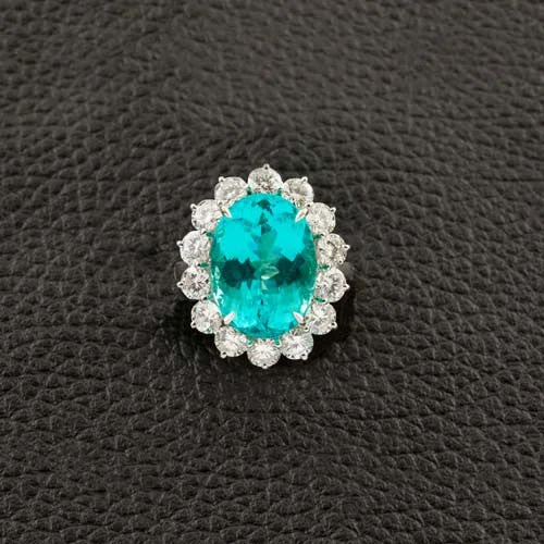 Paraiba Tourmaline & Diamond Ring