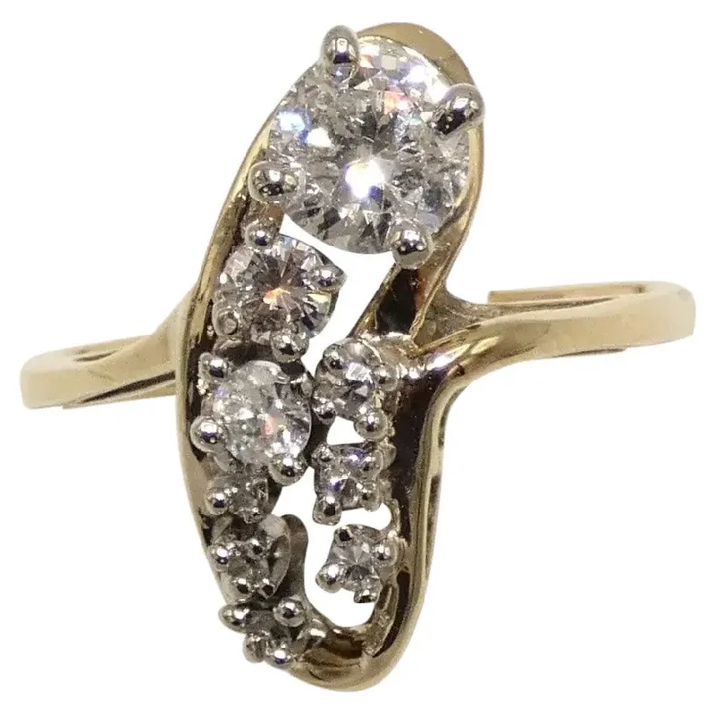 14K Gold Multi Diamond Ring