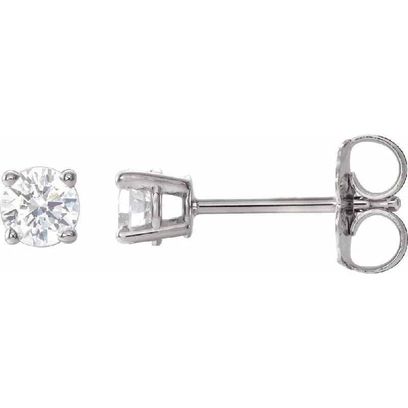 14k White Gold 1/3 CTW Diamond Earring for Women