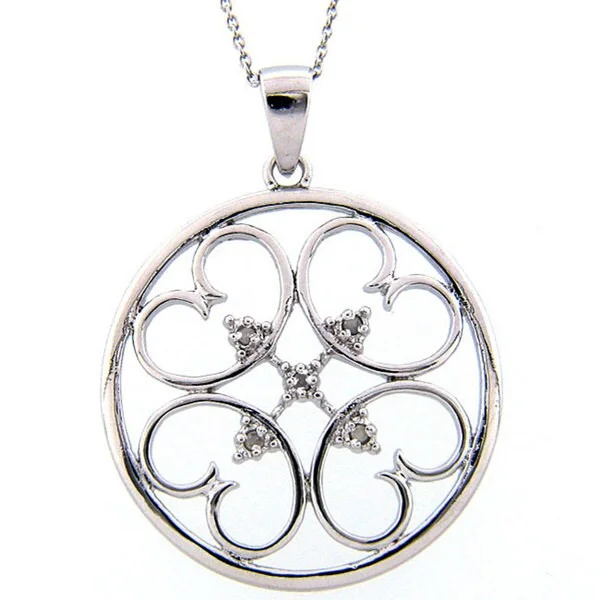 Sterling Silver Diamond Accent Necklace (J-K, I3)