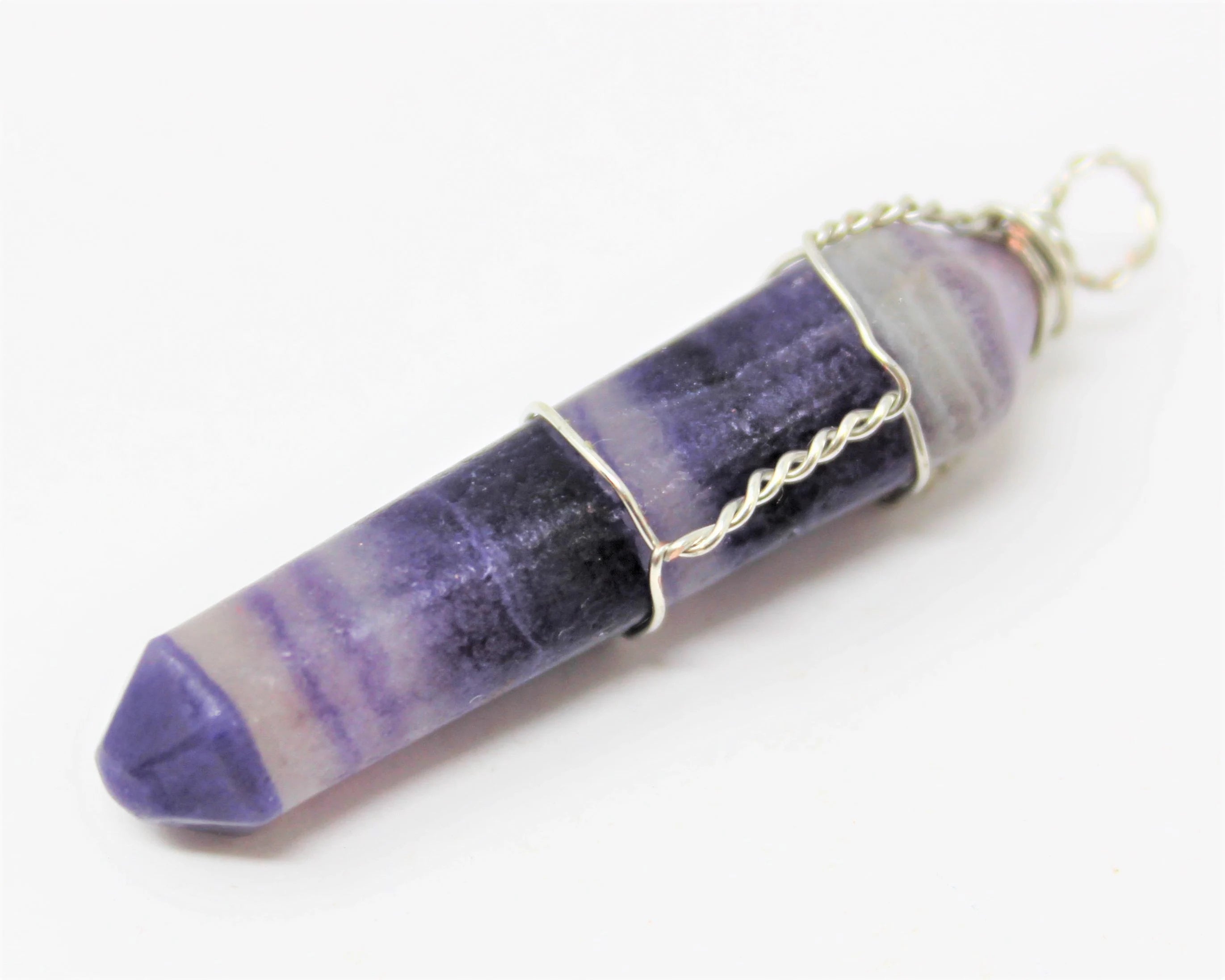 Fluorite Necklace Wrapped