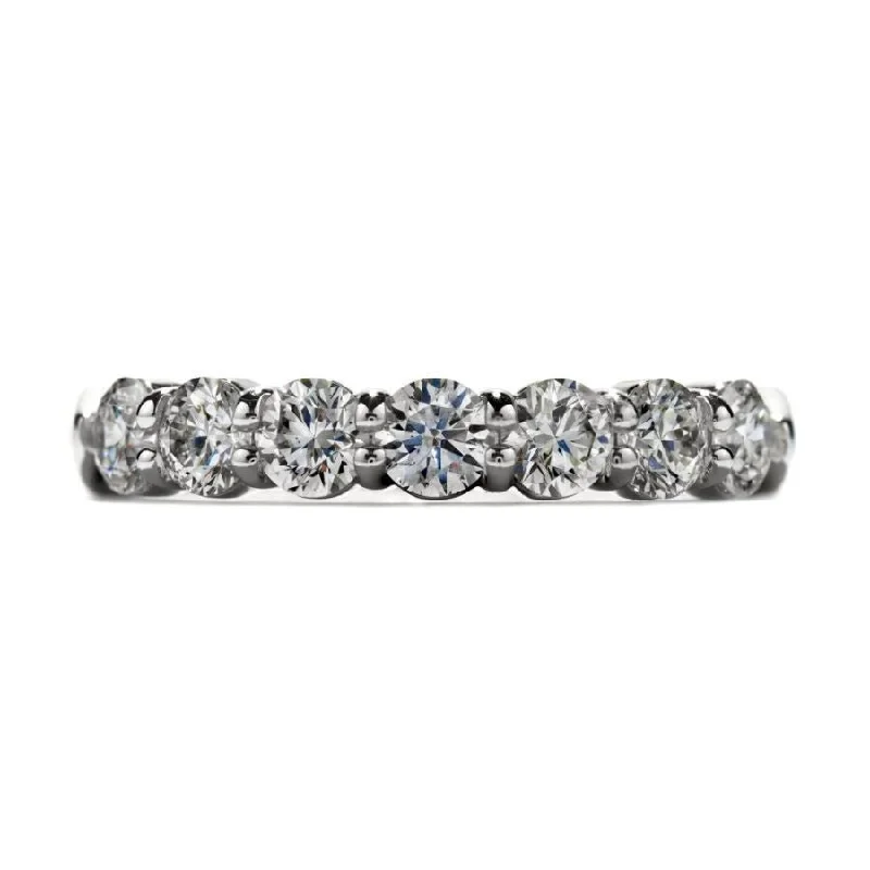 0.38ct 7-Stone Round Brilliant Cut Diamond Half Eternity Ring