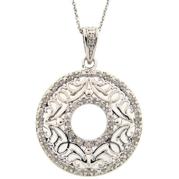 Sterling Silver 1/4ct TDW Diamond Necklace (J-K, I3)