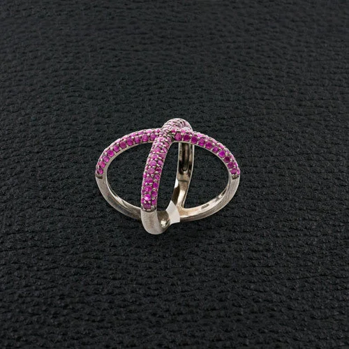 Ruby Criss Cross Ring