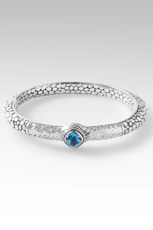 Walk in Light Bangle™ in Swiss Blue Topaz