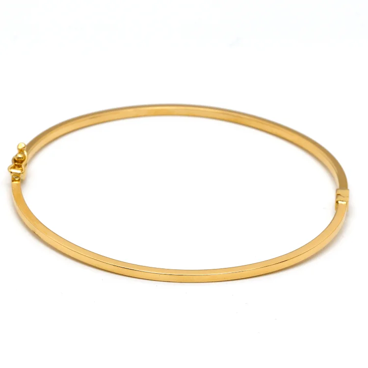 Real Gold Plain Bangle 63 MM 0477 (SIZE 18) BA1433