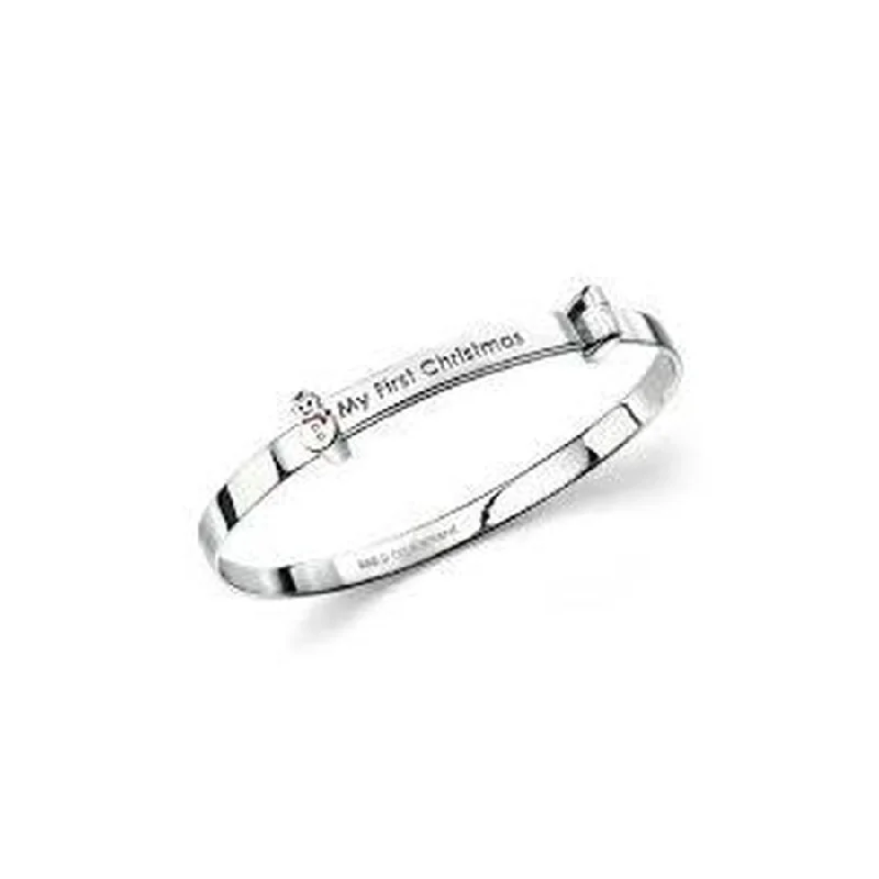 Silver Child's 'My First Christmas' Bangle