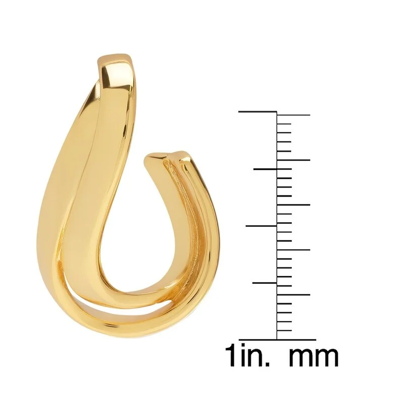 Victoria Townsend Gold Plated Designer Inspired Swirl Stud Earring