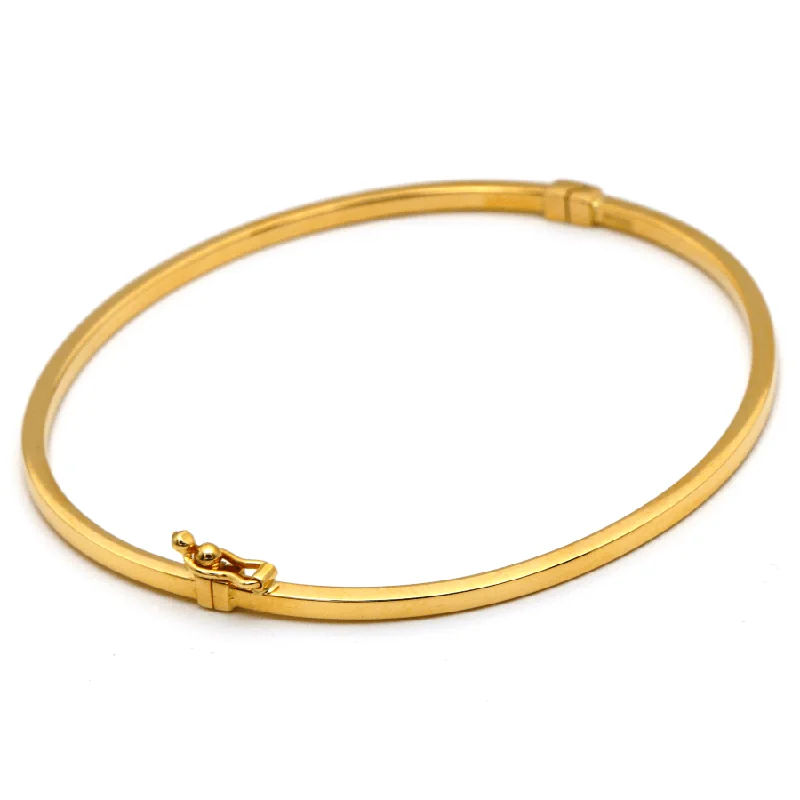 Real Gold Plain Bangle 65 MM 0477 (SIZE 21) BA1430