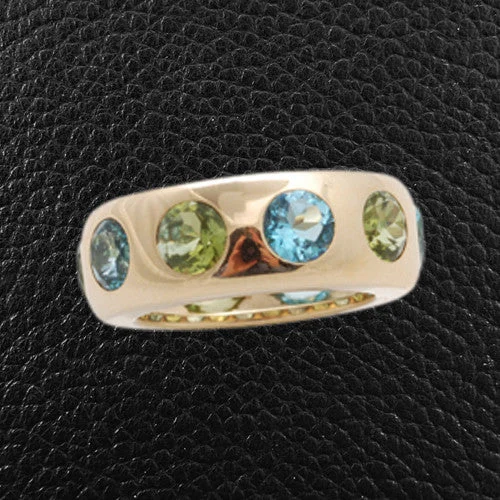 Peridot & Blue Topaz Ring