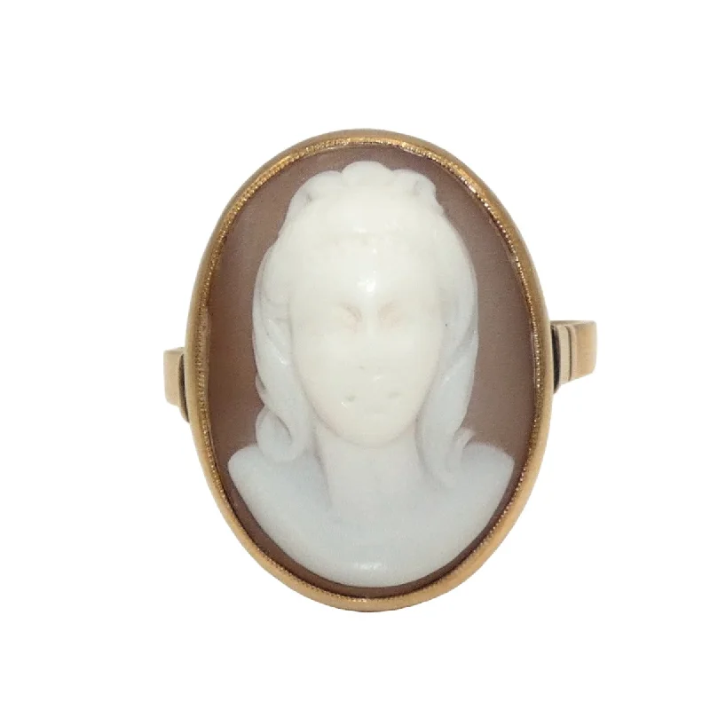 14K Gold Cameo Ring