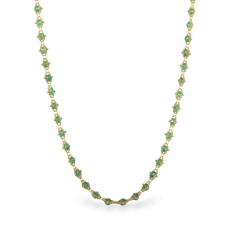 Emerald Woven Necklace