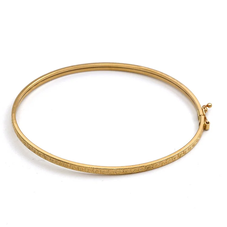 Real Gold Maze Hoop Light Bangle (SIZE 16) Model 1017-1 BA1528