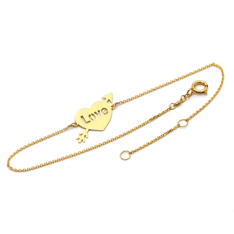 Real Gold Love Bracelet 1501 Adjustable Size BR1239