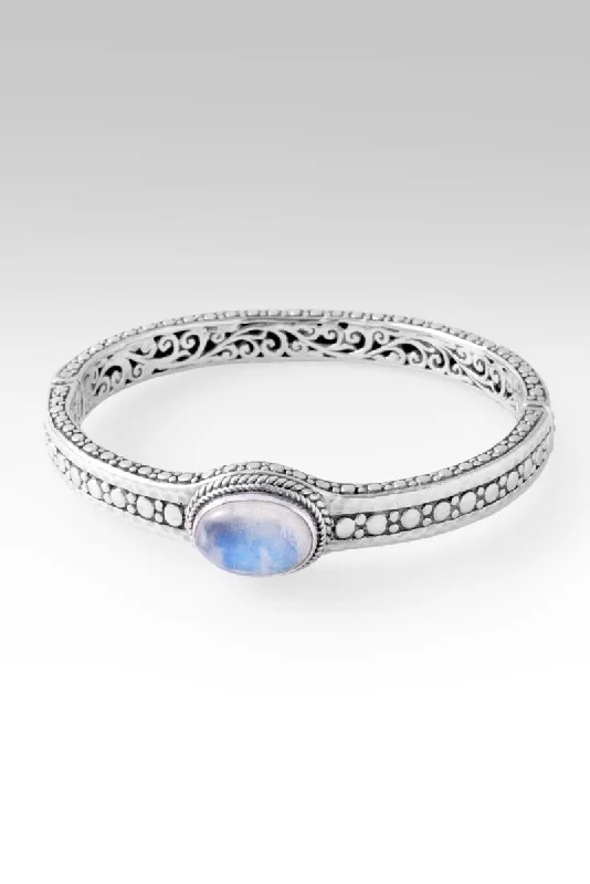 Serve with Humility Bangle™ in Rainbow Moonstone