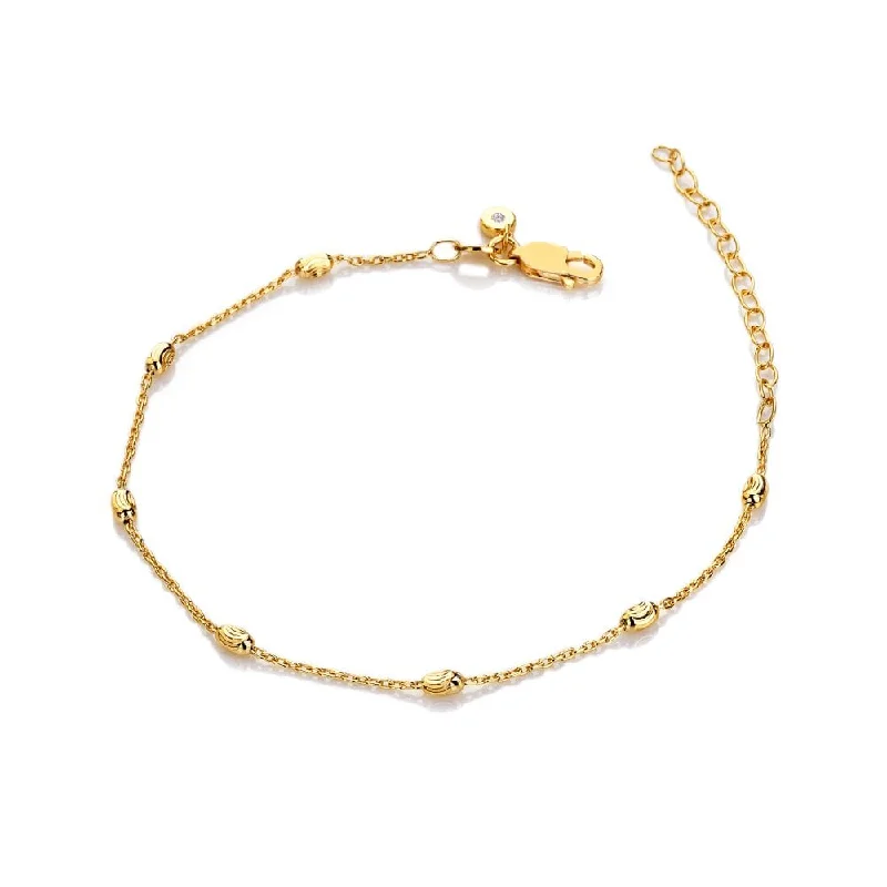 Hot Diamonds X TG Oval Bracelet - Yellow Gold Plate