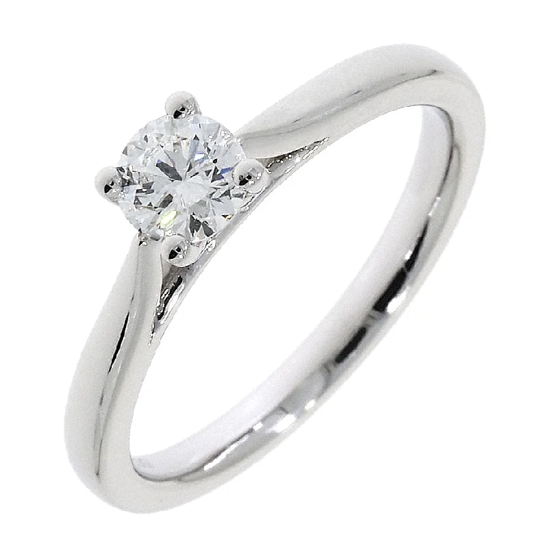 Platinum 4-claw round brilliant cut Diamond solitaire ring