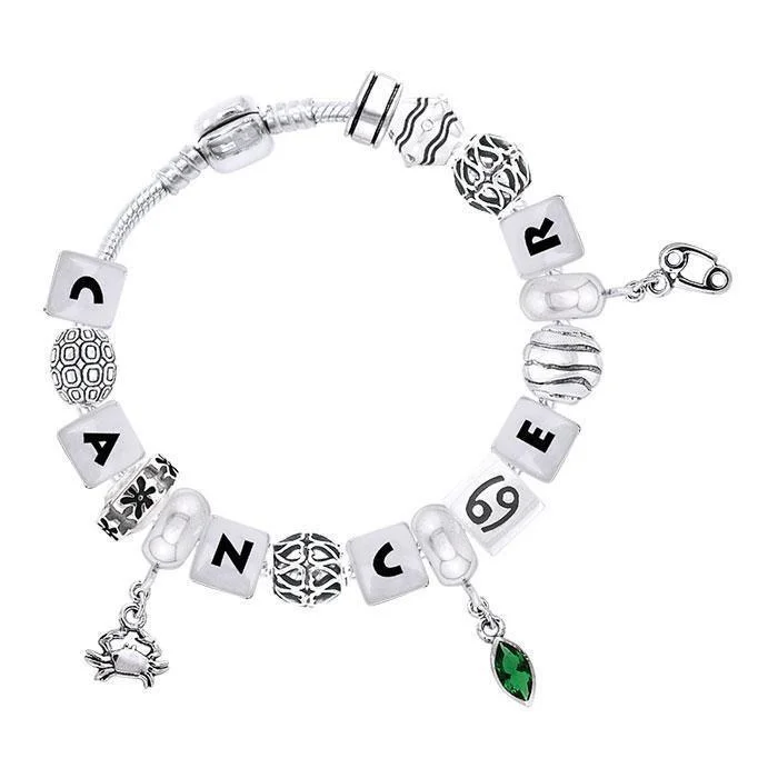 Cancer Astrology Bead Bracelet TBL318