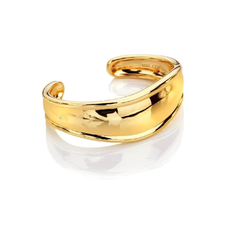 HD X TG Bangle - Yellow Gold Plate