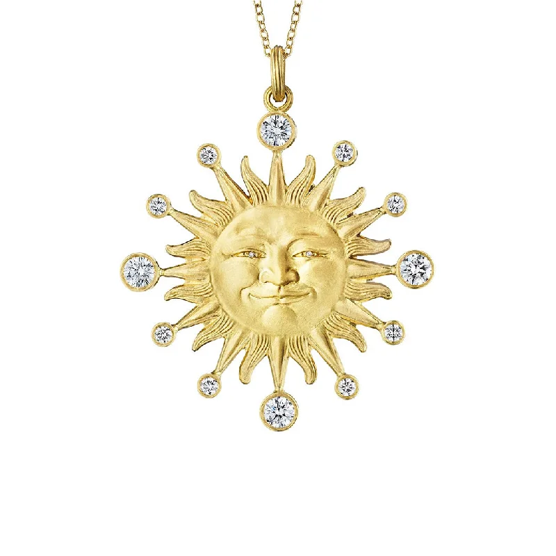 Sunface Pendant Necklace