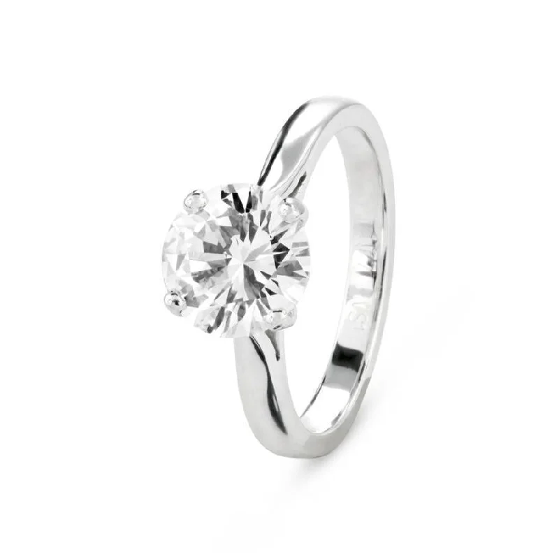 1.77ct Round Brilliant Cut Diamond Solitaire Platinum Ring