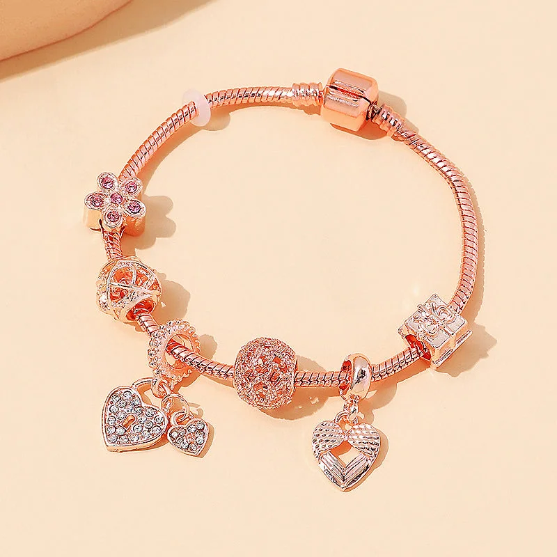 Luxe6099 - Hearts Charm Bracelet