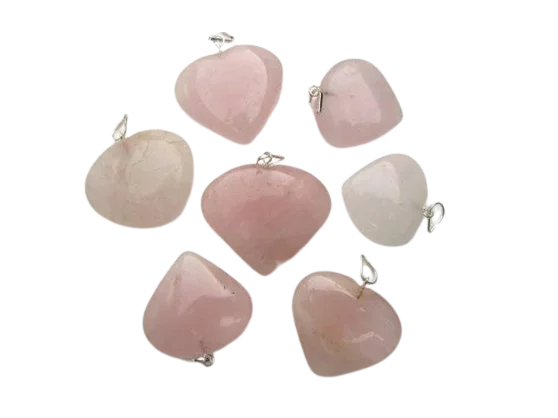 Rose Quartz Heart Necklace