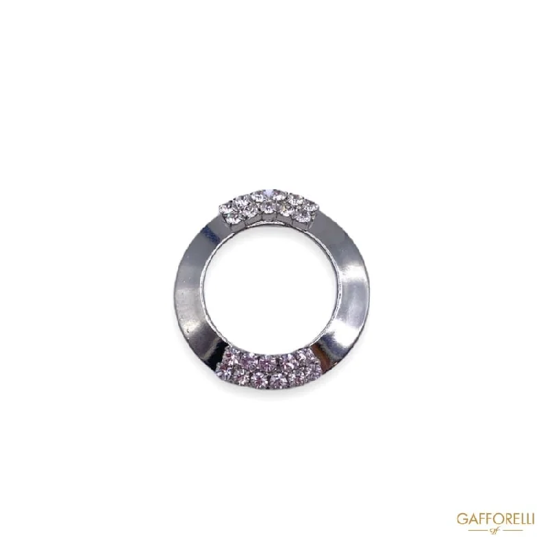 Metal Ring with Rhinestones 3338 - Gafforelli Srl