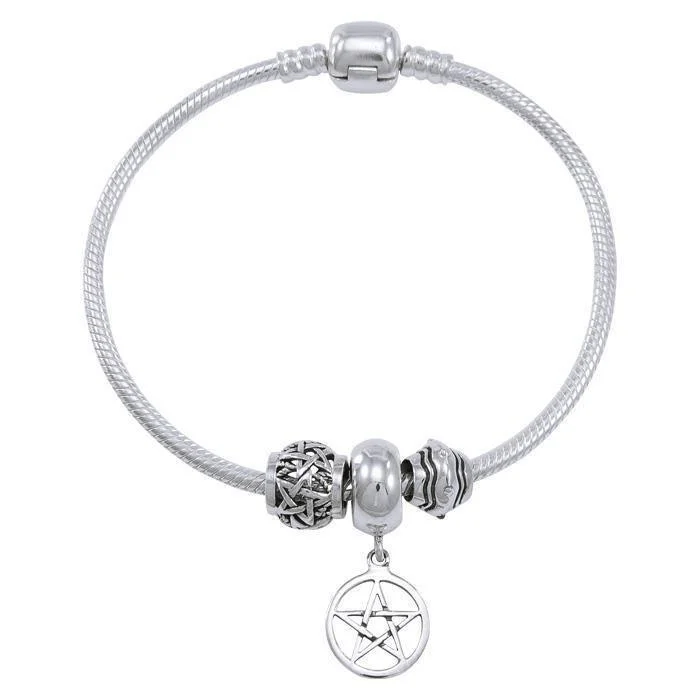 The Star Sterling Silver Bead Bracelet TBL357