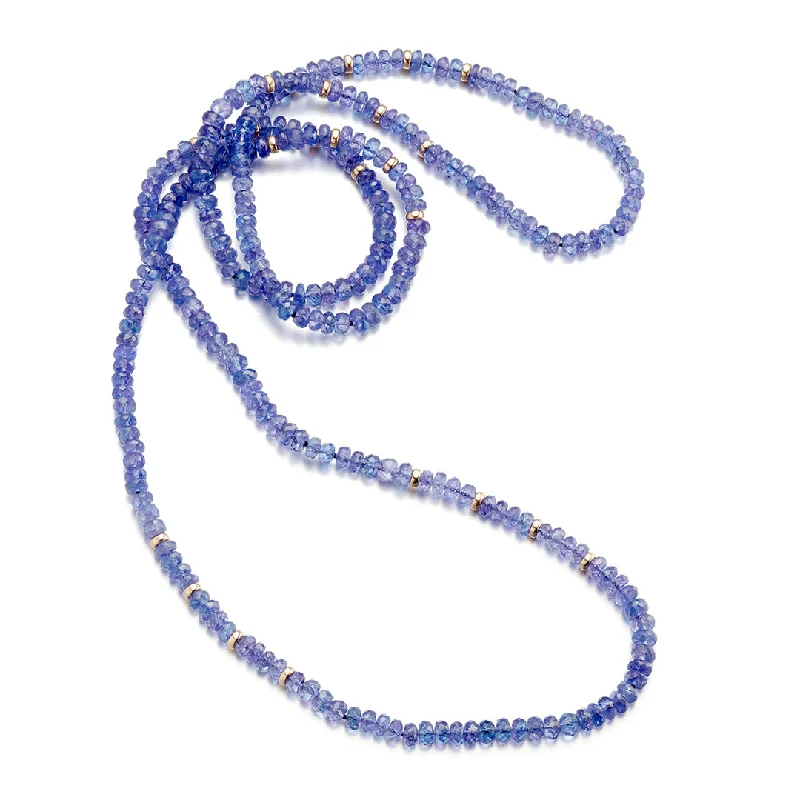 Tanzanite Rope Necklace