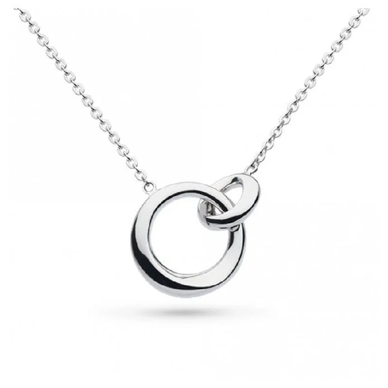 Silver Bevel Cirque Link Necklace