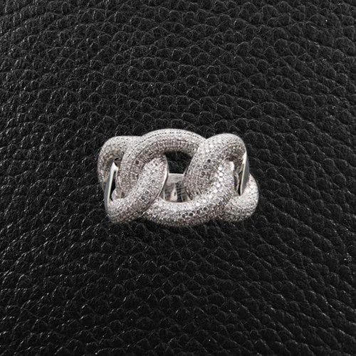 Interlocking Diamond Circles Ring