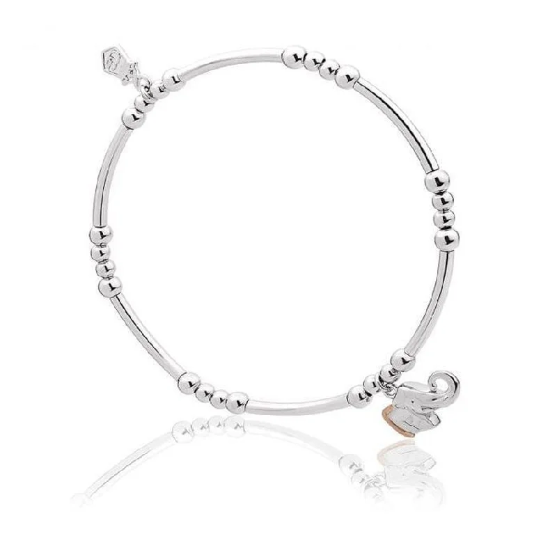 Silver & 9ct Rose Gold Elephant Affinity Bracelet