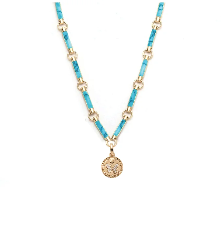 Reverie : Turquoise  Element Chain Necklace