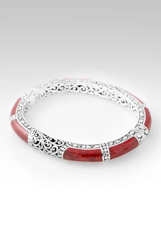 Share Joy Bangle™ in Red Sponge Coral