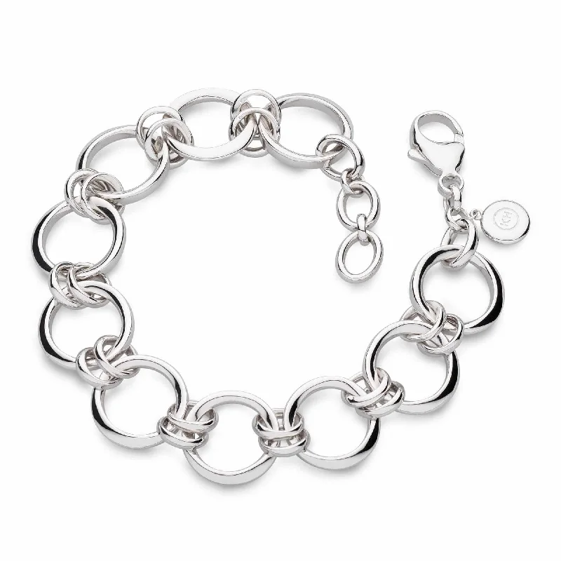 Silver Bevel Unity Grande 8" Bracelet