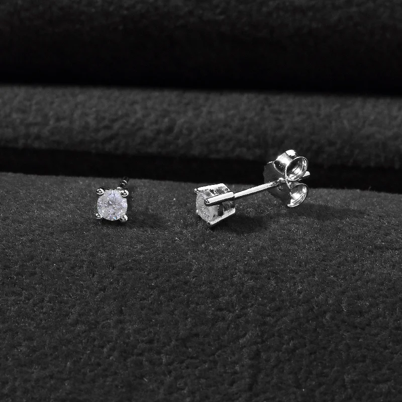 10K Diamond Stud Earring White gold (1/5cttw H-I Color, I2 Clarity)