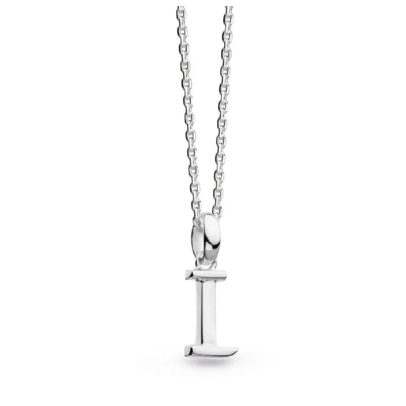 Silver Signature Capital I Necklace