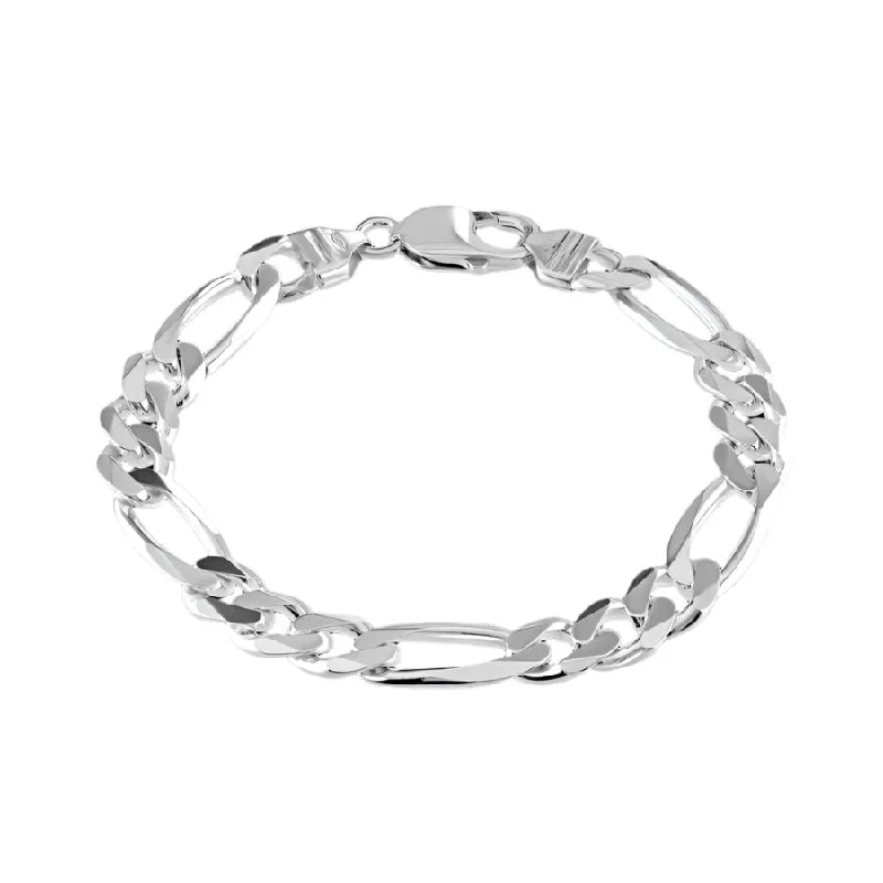 Silver Figaro Bracelet