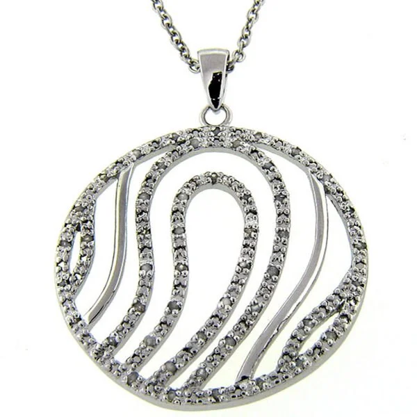 Sterling Silver 1/2ct TDW Diamond Round Necklace (J-K, I3)