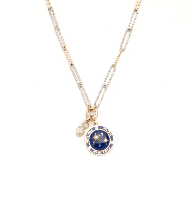 Internal Compass & True Love : Pave Diamond Extended Clip Necklace Story